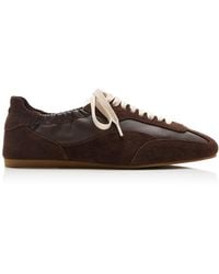 Jonathan Simkhai - Georgie Elasticized Leather Sneakers - Lyst