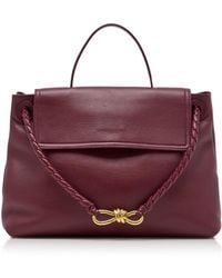 Bottega Veneta - Medium Andiamo Leather Top Handle Bag - Lyst