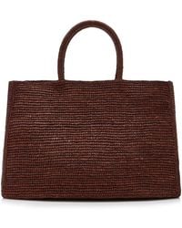 LIE STUDIO - The Charlotte Large Raffia Bag - Lyst