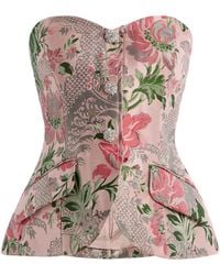 Cara Cara - Wes Jacquard Corset Top - Lyst