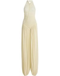 Maygel Coronel - Solenne Ruched Jersey Jumpsuit - Lyst