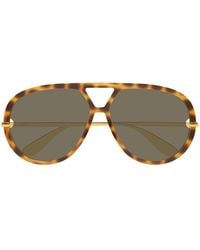 Bottega Veneta - Aviator-Frame Acetate Sunglasses - Lyst