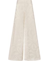 Johanna Ortiz - Musical Jacquard Wide-Leg Pants - Lyst