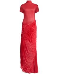 Christopher Esber - Fusion Ruched Ripple Jersey Maxi Dress - Lyst