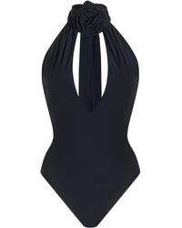 Magda Butrym - Rosette-detailed Cutout One-piece Swimsuit - Lyst