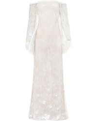 Francesca Miranda - Lily Sheer Off The Shoulder Dress - Lyst