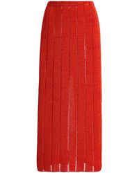 Proenza Schouler - Maelle Tweed Midi Skirt - Lyst