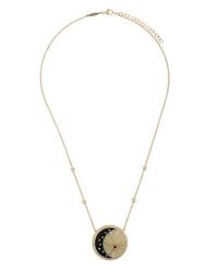Jacquie Aiche - Sun Moon And Star 14k Yellow Gold Diamond, Opal, Onyx Necklace - Lyst