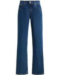 EB DENIM - Ariel Rigid Mid-Rise Wedgie Straight-Leg Jeans - Lyst