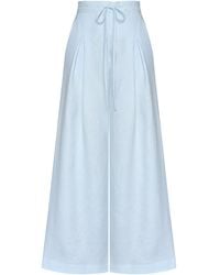ANDRES OTALORA - Mi Diario Wide-Leg Linen Pants - Lyst