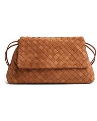 Bottega Veneta - Giorno Intrecciato Suede Bag - Lyst