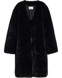 Frankie Shop - Matera Collarless Faux Fur Coat - Lyst