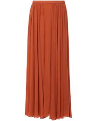 Max Mara Catch Gathered Chiffon Maxi Skirt - Brown