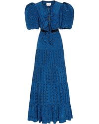 Johanna Ortiz - Ancient Treasures Tiered Printed Crepe De Chine Maxi Dress - Lyst