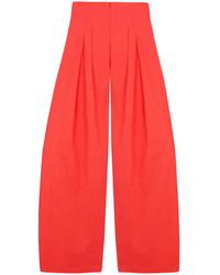 Cortana - Mira High-Rise Wide-Leg Hemp-Blend Pants - Lyst