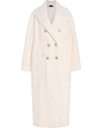 Sergio Hudson - Double Breasted Oversized Coat - Lyst