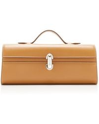 SAVETTE - The Slim Symmetry Leather Pochette - Lyst