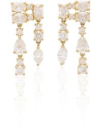 Anita Ko - Maya 18k Yellow Gold Diamond Earrings - Lyst