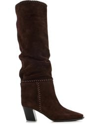 Jimmy Choo - Hart Suede Knee Boots - Lyst