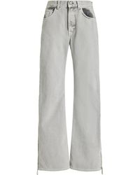 Haikure - Triumph Zip-detailed Rigid Mid-rise Wide-leg Jeans - Lyst