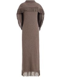 Jonathan Simkhai - Jordan Wool-Cashmere Knit Fringe Midi Dress - Lyst