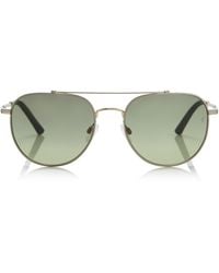 Oliver Peoples - X Roger Federer R-10 Aviator-Frame Metal Sunglasses - Lyst