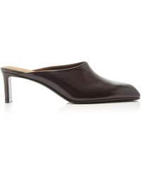 KHAITE - Colt Leather Mules - Lyst