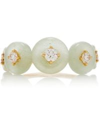 Fernando Jorge - Surrounding Ii 18k Yellow Gold Diamond, Aquamarine Ring - Lyst