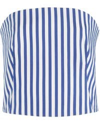 Rosie Assoulin - Venus Striped Strapless Top - Lyst