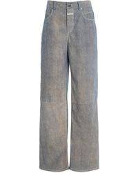 Closed - Nikka Denim-Printed Suede - Lyst