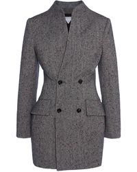 Bottega Veneta - Knotted 3d-knit Funnel-neck Jacket - Lyst