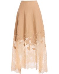 Ulla Johnson - Josina Merino Wool Lace Maxi Skirt - Lyst