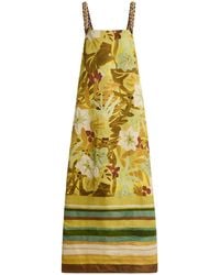 ALMAIS Birdie Linen Maxi Dress in White | Lyst