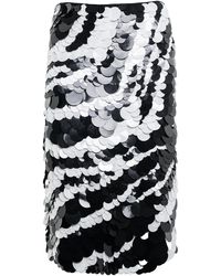DES_PHEMMES - Paillette-Sequined Midi Skirt - Lyst