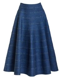 Altuzarra - Grace Organic Cotton Midi Skirt - Lyst