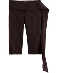ARAKII - Exclusive Belted Crepe Straight-Leg Capri Pants - Lyst