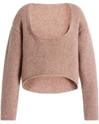 AISLING CAMPS - Reversible Round Wool-Blend Sweater - Lyst