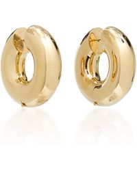 Uncommon Matters Strato Chunky Brass Hoop Earrings - Metallic