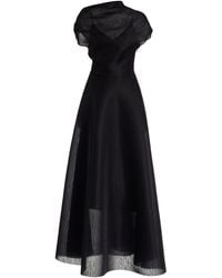 Brandon Maxwell - The Genevieve Draped Knit Maxi Dress - Lyst