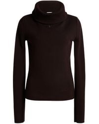 Courreges - High-collar Wool Sweater - Lyst