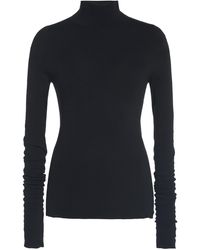Balenciaga - Stretch-knit Turtleneck Top - Lyst