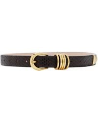 DEHANCHE - Hollyhock Croc-Effect Leather Belt - Lyst