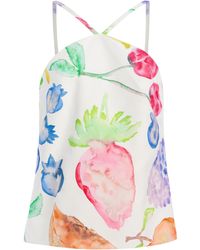 Rosie Assoulin - Exclusive Flying Printed Cotton Tank Top - Lyst