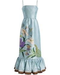 ALÉMAIS - Alfie Taffeta Midi Dress - Lyst