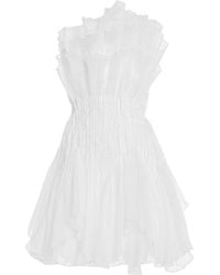 Aje. - Nisha One-Shoulder Organza Mini Dress - Lyst