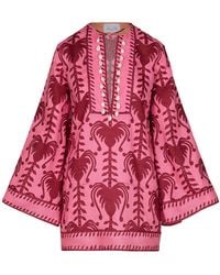 Johanna Ortiz - Wild Savannah Printed Linen Mini Dress - Lyst