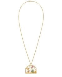 Yvonne Léon - Aquarium 9k Yellow Gold Multi-stone Pendant - Lyst