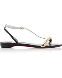 Christian Louboutin - Athinita Hardware-Detailed Leather Sandals - Lyst