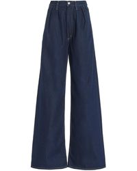Citizens of Humanity - Maritzy Pleated Denim Wide-leg Trousers - Lyst