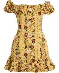 Agua Bendita - Exclusive Jardin Ots Cotton Poplin Mini Dress - Lyst
